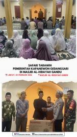 Safari Tarawih Pemerintah Kapanewon Gedangsari di Masjid Al-Hidayah Gandu